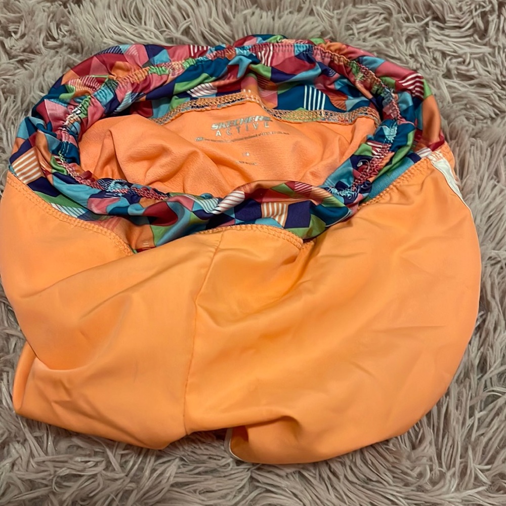Rainbow/orange shorts